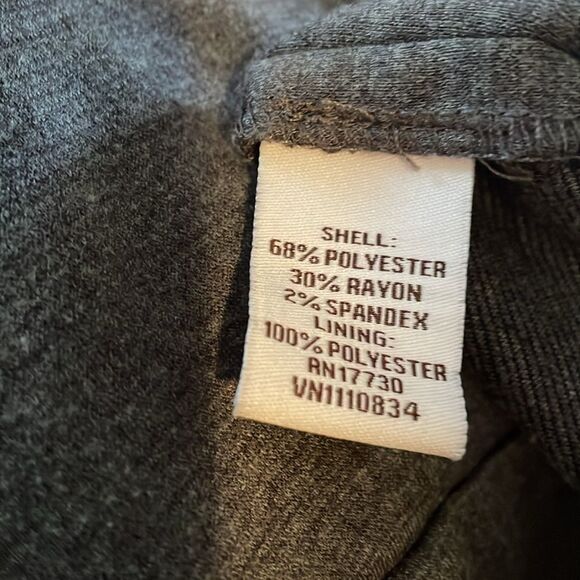 Liz Lange gray sleeveless dress /jumper size M Maternity invisible zipper side - Picture 11 of 11